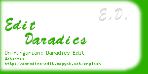 edit daradics business card